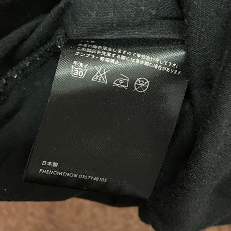 MADE IN JAPAN製 PHENOMENON 2011年SSモデル ポケット付きTシャツ ブラック L/40サイズ