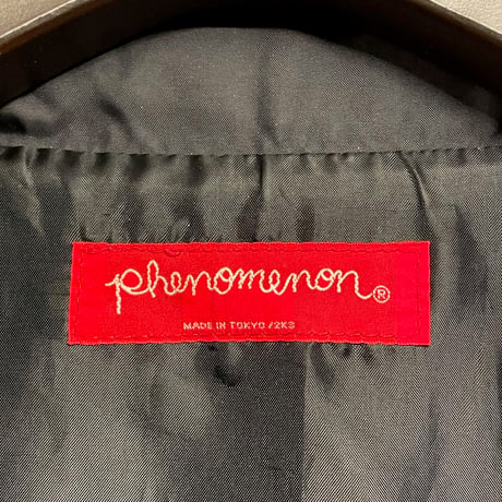 激レア MADE IN TOKYO製 PHENOMENON 2003年初期モデル バックプリントナイロンコーチジャケット ブラック Lサイズ