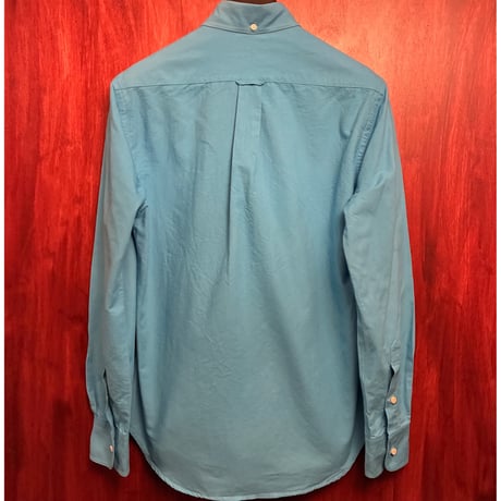 【三越伊勢丹 取り扱い】 MADE IN USA製 GITMANBROS Vintage 長袖ボタンダウンオックスフォードシャツ ターコイズブルー Sサイズ