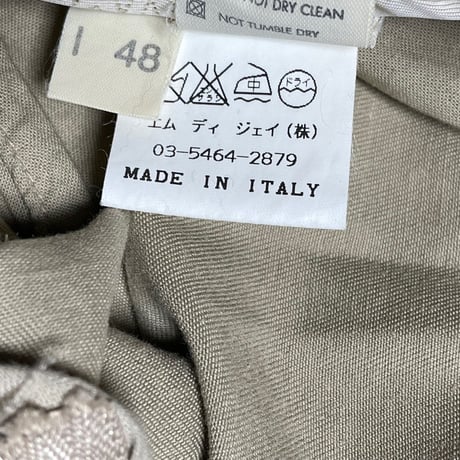 ▲訳あり商品▲ MADE IN ITALY製 MANDARINA DUCK コットンパンツ ベージュ 48サイズ