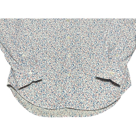 【nano universe取り扱い】MASTAI FERRETTI 長袖花柄シャツ ホワイト 38-15サイズ