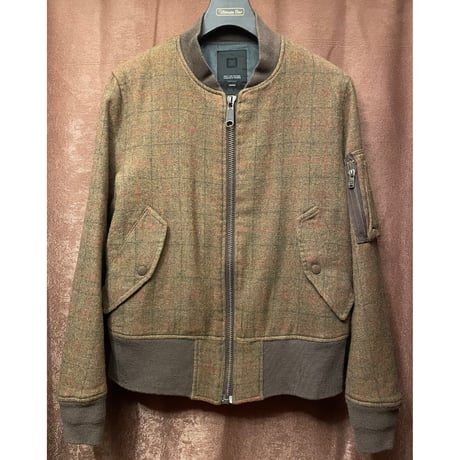 ▲訳あり商品▲ SWAGGER ウールMA-1ジャケット ブラウン Mサイズ