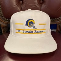 レア タグ付き 90s The Game NFL St. Louis Rams ヴィンテージスナップバックキャップ ホワイト