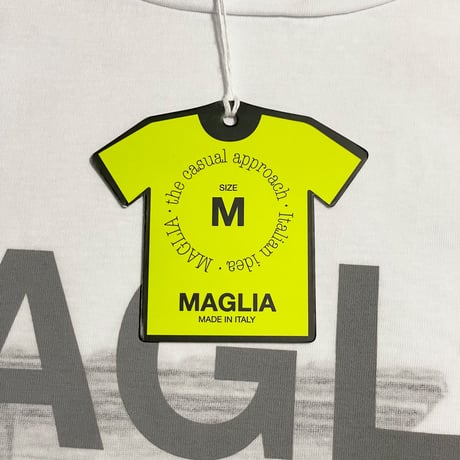 ★新品★ MADE IN ITALY製 MAGLIA 2025年AWモデル 「MAGLIA DI PAESE」 イタリア都市シリーズ プリント クルーネックTシャツ ホワイト M～XLサイズ