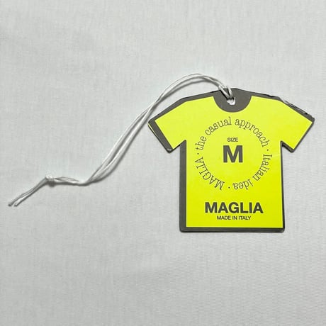★新品★ MADE IN ITALY製 MAGLIA 2025年SSモデル 「CITTA DELL AMORE ITALIA」 ポケット付きプリントクルーネックTシャツ ホワイト S～XLサイズ