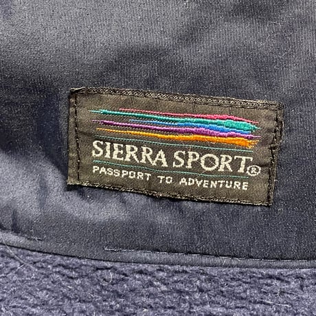 SIERRA SPORT インナーフリースジャケット脱着式 ナイロンマウンテンジャケット ダークグリーン×パープル Mサイズ