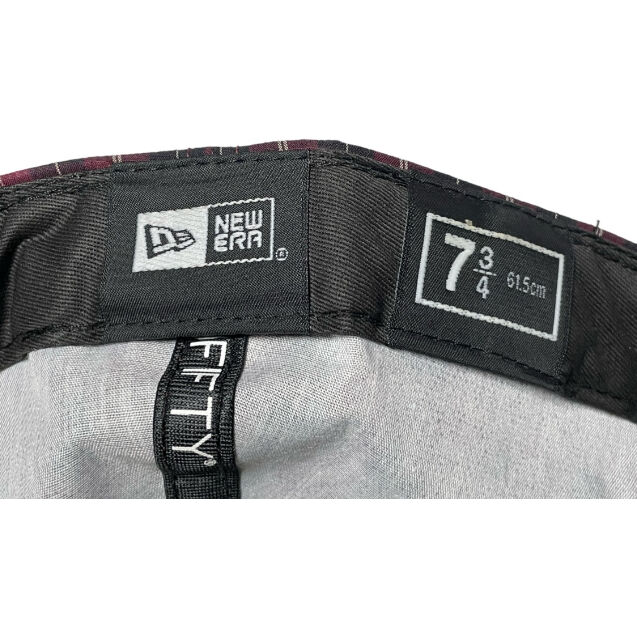 beautiful チェック柄 ベースボールキャップ NEW ERA チェック柄ベースボールキャップ ワイン 7 3/4 61.5cm
