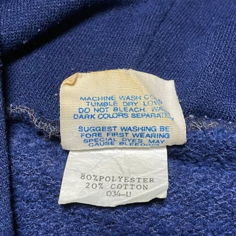 希少 MADE IN USA製 old adidas フルジップパーカー ネイビー Lサイズ
