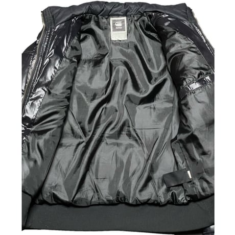 G-STAR RAW ライダース型ダウンジャケット ブラック Sサイズ