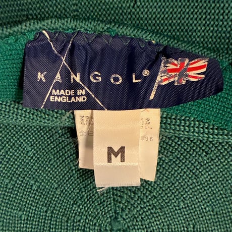 MADE IN ENGLAND製 80s～90s KANGOL ハンチングキャップ グリーン Mサイズ