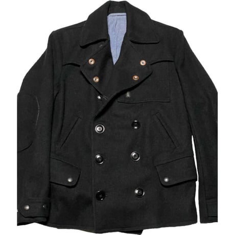 MADE IN USA製 MONITALY ウールPコート ブラック 36サイズ