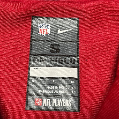 NIKE NFL 49ers Colin Kaepernick ゲームジャージ レッド Sサイズ