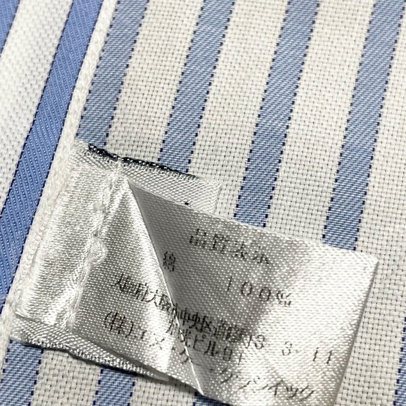 MADE IN ITALY製 Errico Formicola 長袖ストライプシャツ