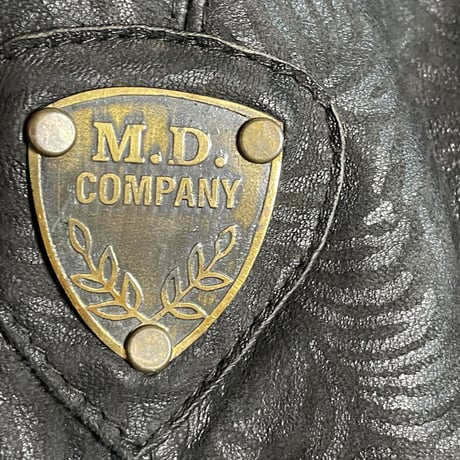 MONTANA PELLE レザーライダースジャケット ブラック 40サイズ