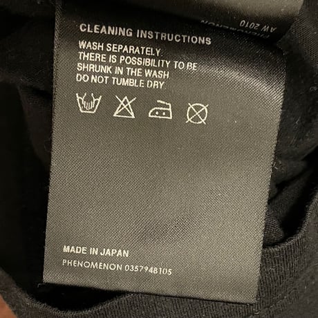 MADE IN JAPAN製 PHENOMENON 2010年AWモデル プリントTシャツ ブラック L/40サイズ