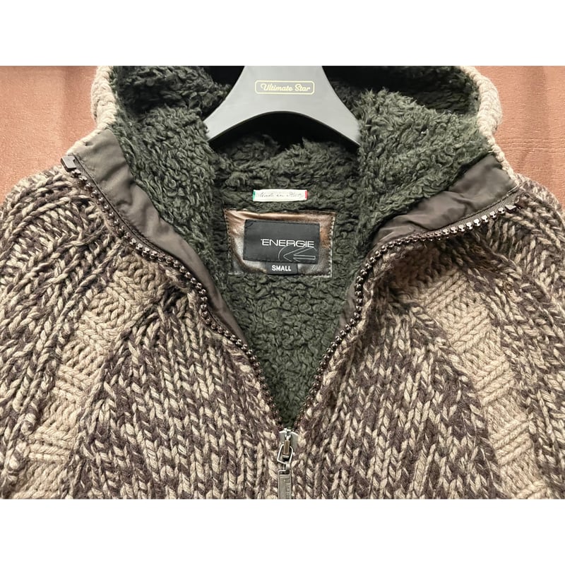 00s BEAMS ボーダー フルジップ パーカー ベロア ブラウン L BEAMS（ビームス）【別注】LACOSTE / フルジップパーカー