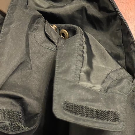 LAND'S END フード付きナイロンコート ブラック Mサイズ