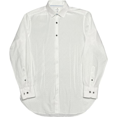 MADE IN JAPAN製 LANVIN en Bleu 長袖シャツ ホワイト 48サイズ