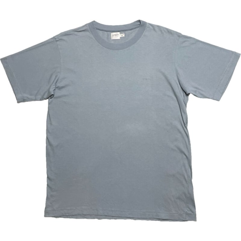 MADE IN ITALY製 ARMANI COLLEZIONI 半袖クルーネックTシャツ ブ...