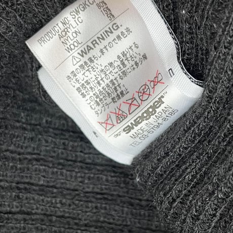 MADE IN JAPAN製 SWAGGER クロス刺繍入り目出し帽 ブラック Fサイズ