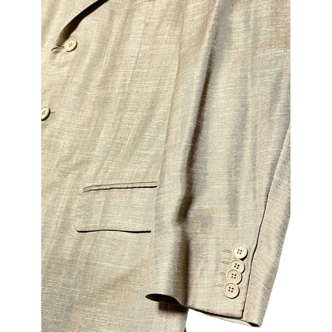 MADE IN ITALY製 Loro Piana ウールシルクリネン混シャドー MADE IN ITALY製 Loro Piana ウールシルクリネン混シャドー