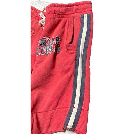 TRUE RELIGION スウェットハーフパンツ オレンジ Lサイズ