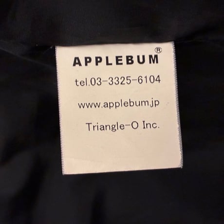 APPLEBUM 牛革 カウレザーコンビ ダウンベスト レッド×ブラック Lサイズ