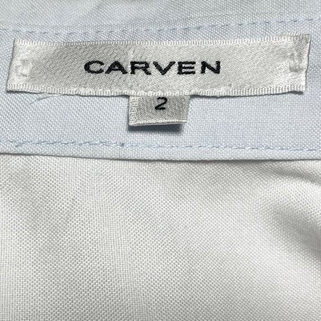 【三越伊勢丹取り扱い】 CARVEN 長袖クレリックシャツ ホワイト 2サイズ