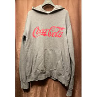 ▲訳あり商品▲ SWAGGER × Coca Cola コラボレーションプルオーバーパーカー グレー Lサイズ