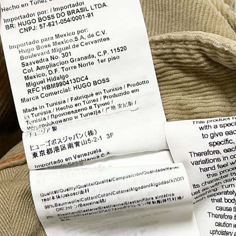 BOSS ORANGE コーデュロイパンツ キャメル W31-L32サイズ