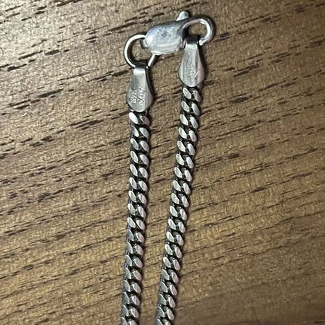 MADE IN ITALY製 シルバー925製 マイアミキューバン 喜平ネックレス シルバー 幅2mm×62cm