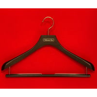 ★新品★ Ultimate Star 木目調パンツ掛けバー付きハンガー ダークブラウン