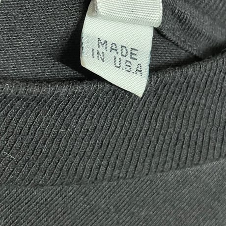 MADE IN USA製 90s DKNY JEANS 長袖プリントTシャツ ブラック ONE SIZE