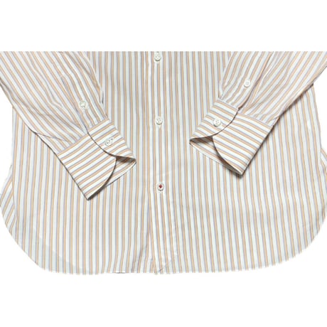 MADE IN ITALY製 ISAIA 長袖ストライプシャツ マルチカラー 37-14 1/2サイズ