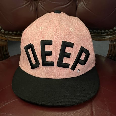 NEWERA × 10DEEP ウールレーヨンベースボールキャップ ピンク×ブラック 7-3/8 58.7cm