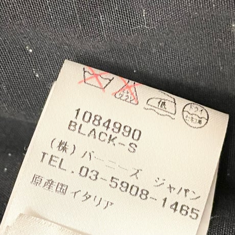 【BARNEYS NEWYORK取り扱い】MADE IN ITALY製 ADAM KIMMEL コットンテーラードジャケット ブラック Sサイズ