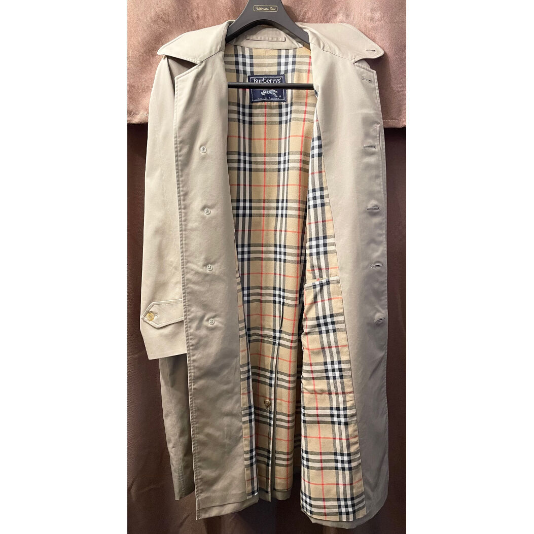 MADE IN ENGLAND製 OLD BURBERRY ステンカラーコート ベージュ | 