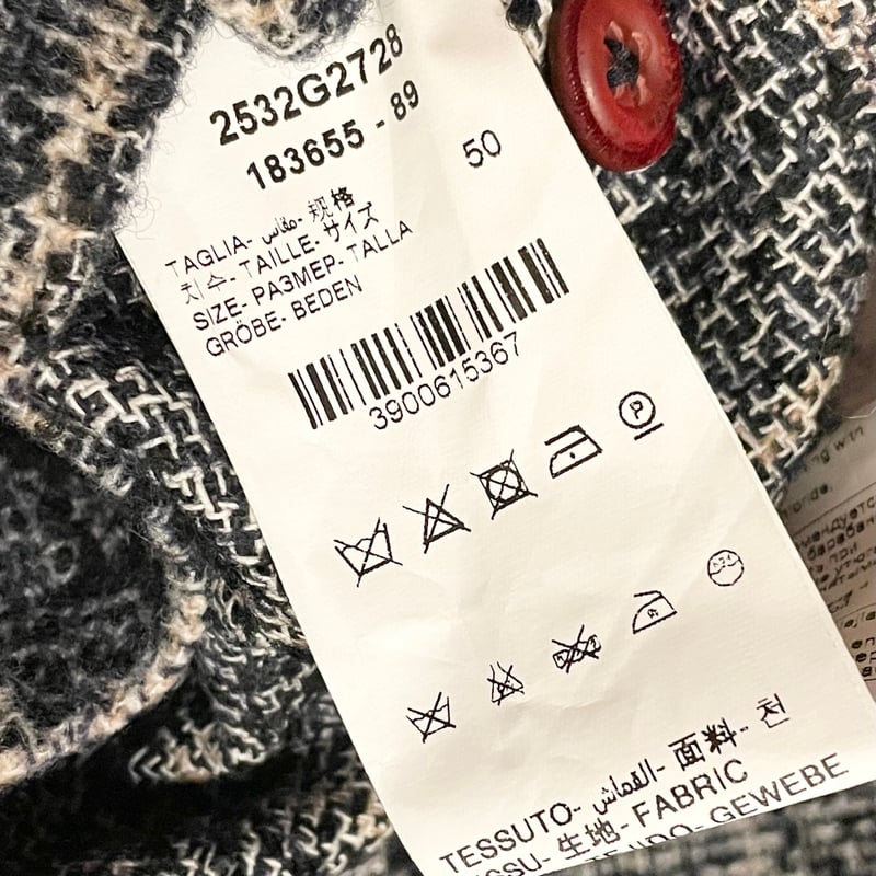 MADE IN BULGARIA製 MANUEL RITZ ブロックチェック柄コットン