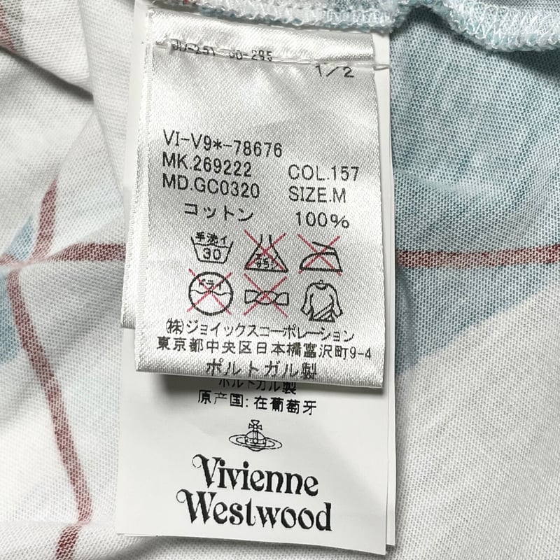 MADE IN PORTUGAL製 Vivienne Westwood MAN アーガイル柄半