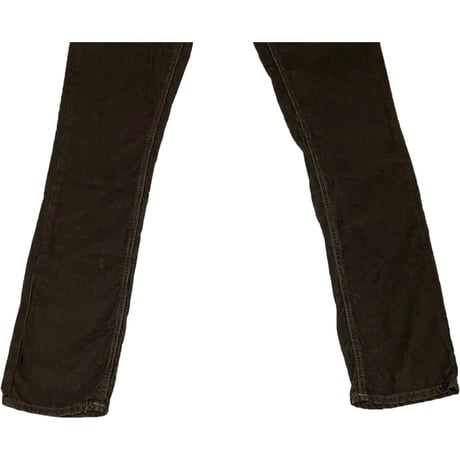 MADE IN ITALY製 nudie Jeans オーガニックコットンコーデュロイパンツ ダークブラウン W28-L32サイズ