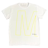 ★新品★ MADE IN ITALY製 MAGLIA 2025年AWモデル 「M by MAGLIA」 プリント クルーネックTシャツ ホワイト M～XLサイズ