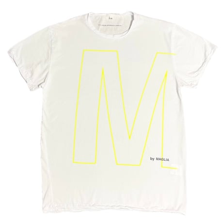 ★新品★ MADE IN ITALY製 MAGLIA 2025年AWモデル 「M by MAGLIA」 プリント クルーネックTシャツ ホワイト M～XLサイズ