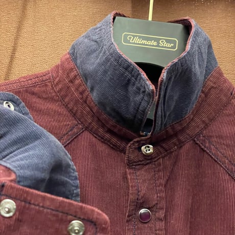 DIESEL Slim Fit 長袖コーデュロイウエスタンシャツ ワインレッド Mサイズ