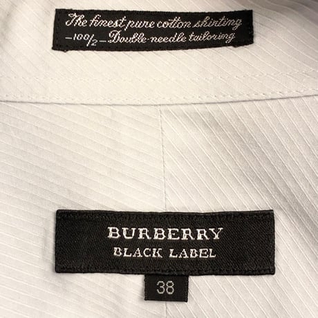 BURBERRY BLACK LABEL 長袖シャツ サックスブルー 38サイズ
