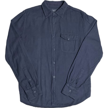 MADE IN USA製 SAVE KHAKI UNITED 長袖コットンシャツ ネイビー Sサイズ