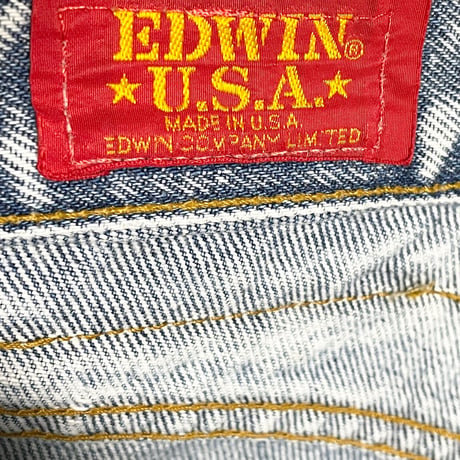 希少 MADE IN USA製 EDWIN デニムパンツ ライトインディゴ W34サイズ