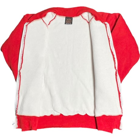 【UNITED ARROWS取り扱い】MADE IN USA製 garb new york × CAMBER フルジップスウェットジャケット レッド Mサイズ