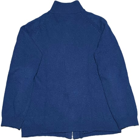 UNITED ARROWS BLUE LABEL フルジップウールカーディガン ネイビー Lサイズ