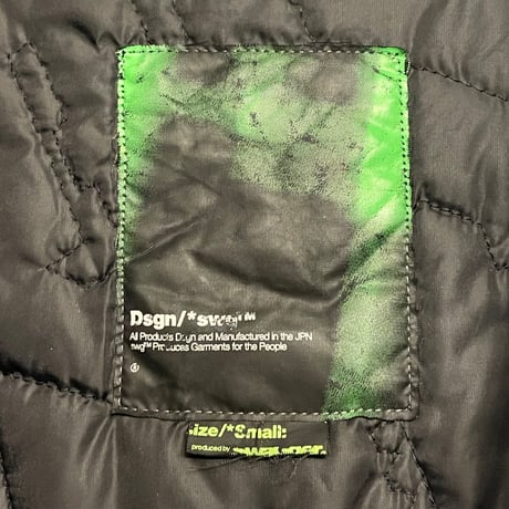 ▲訳あり商品▲ 激レア MADE IN JAPAN製 SWAGGER 初期モデル 背面ニット中綿フルジップジャケット グレー Sサイズ