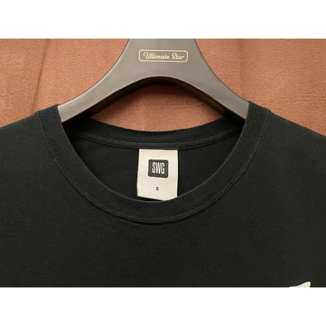 MADE IN JAPAN製 SWAGGER 猫デザイン プリントTシャツ ブラック Sサイズ